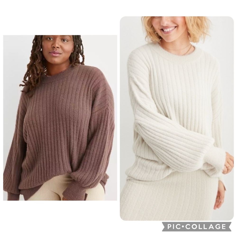Aerie Soft Crew Sweater Bundle